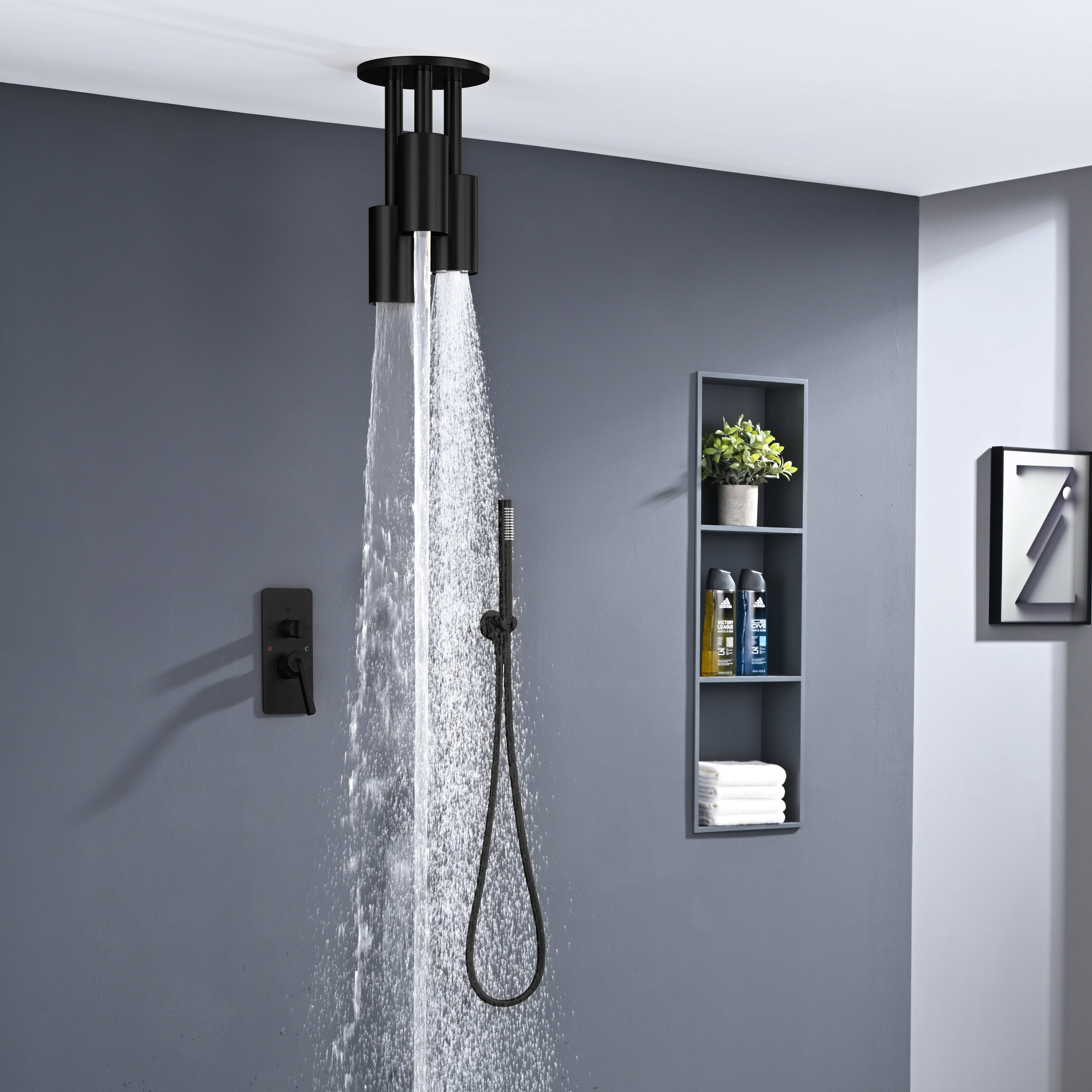 ATHENA|COMPLETE RAINFALL WATERFALL SHOWER SYSTEM