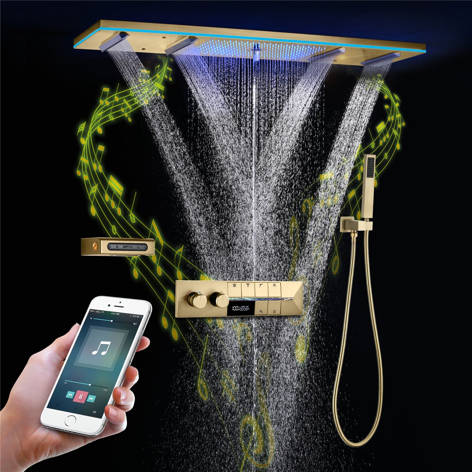 ALLURE|47" COMPLETE LUXURY SHOWER SYSTEM