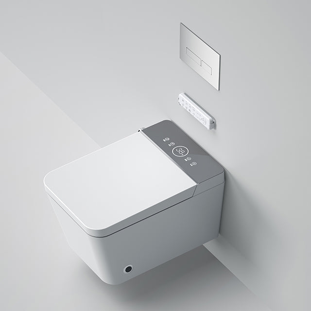 MIAH|  WALL HUNG LUXURY SMART TOILET HEATED SEAT AIR DRYER SMART TOILET
