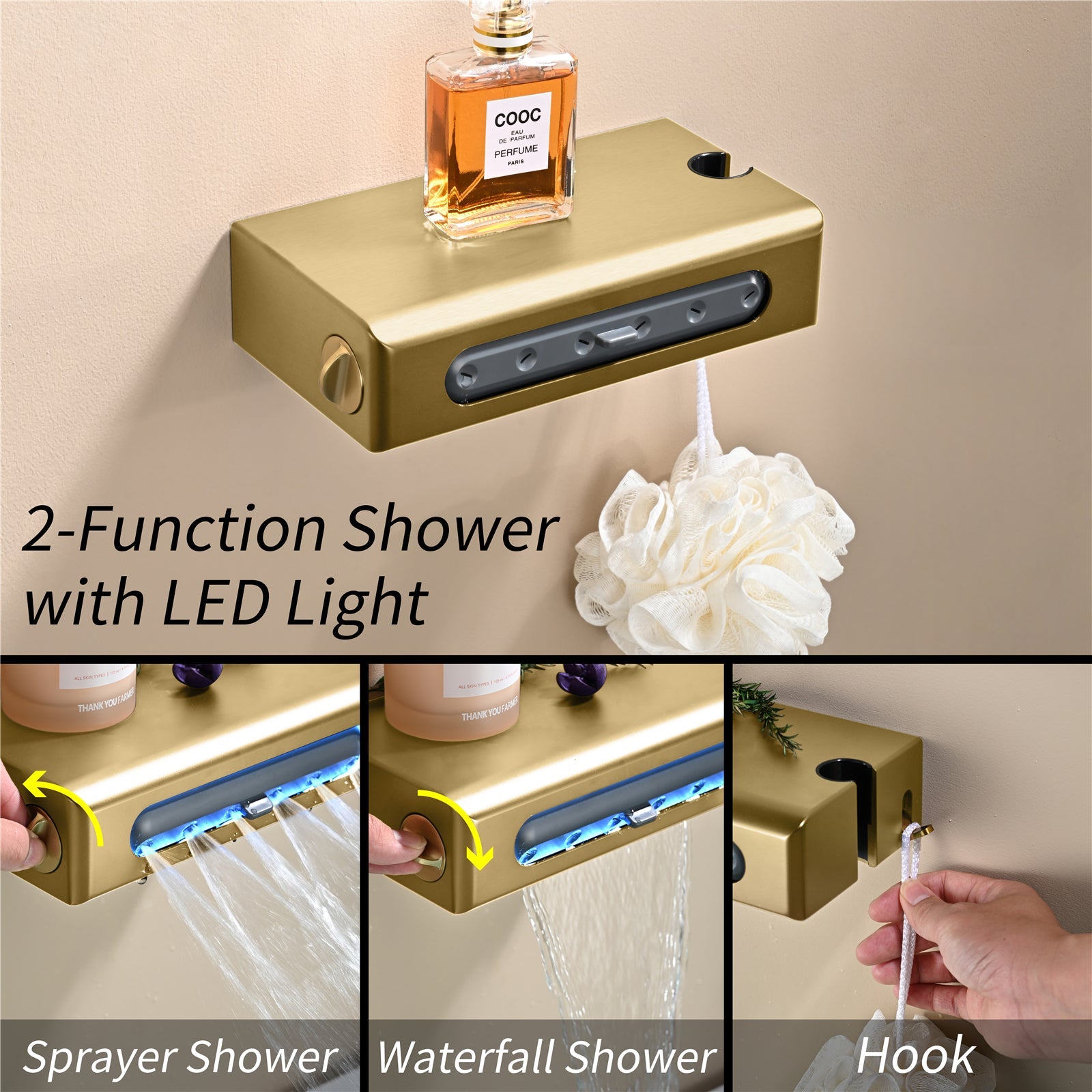 ALLURE|47" COMPLETE LUXURY SHOWER SYSTEM