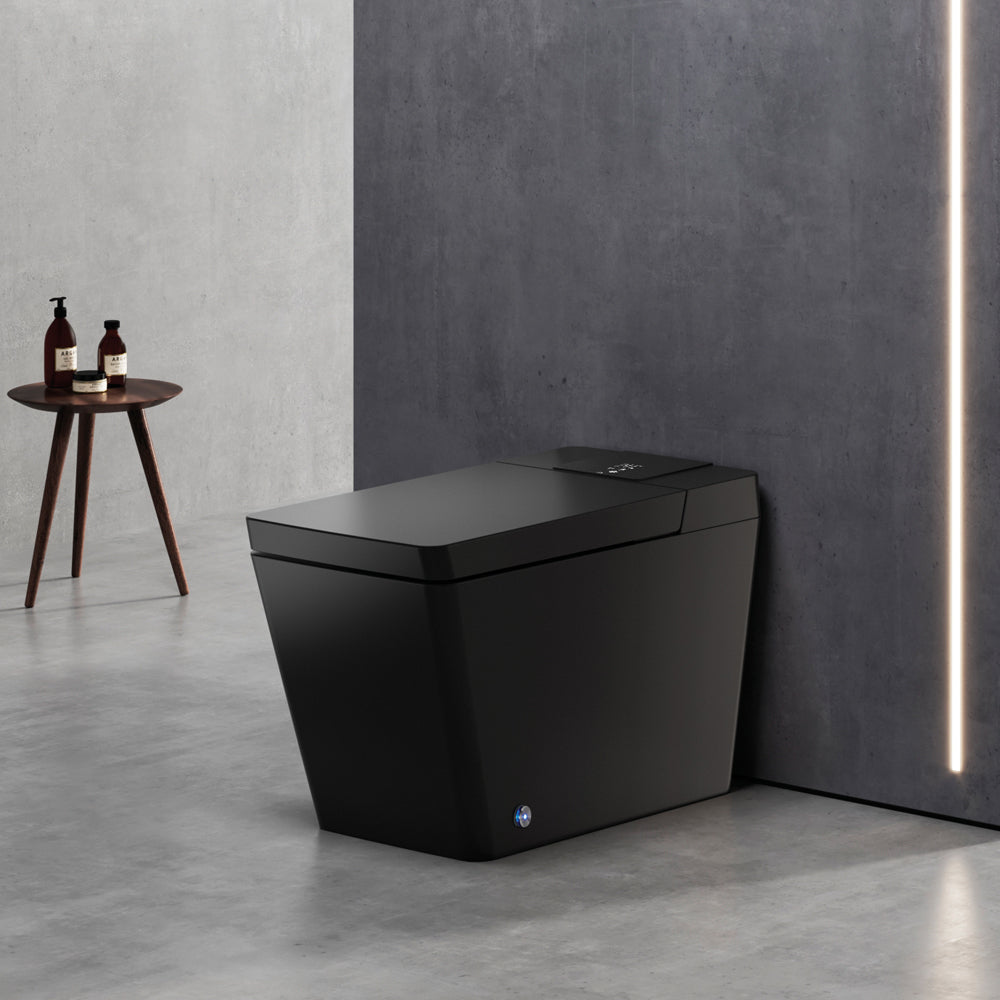 AVINDI| Smart One-Piece Toilet Square Shape Luxury Resort Style Floor Mounted Remote Control Smart Toilet