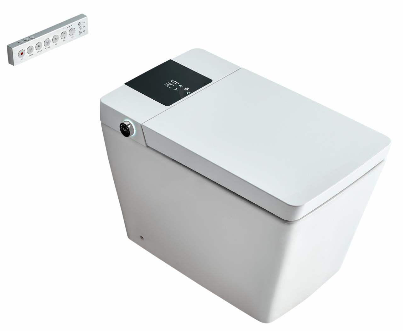 AVINDI| Smart One-Piece Toilet Square Shape Luxury Resort Style Floor Mounted Remote Control Smart Toilet