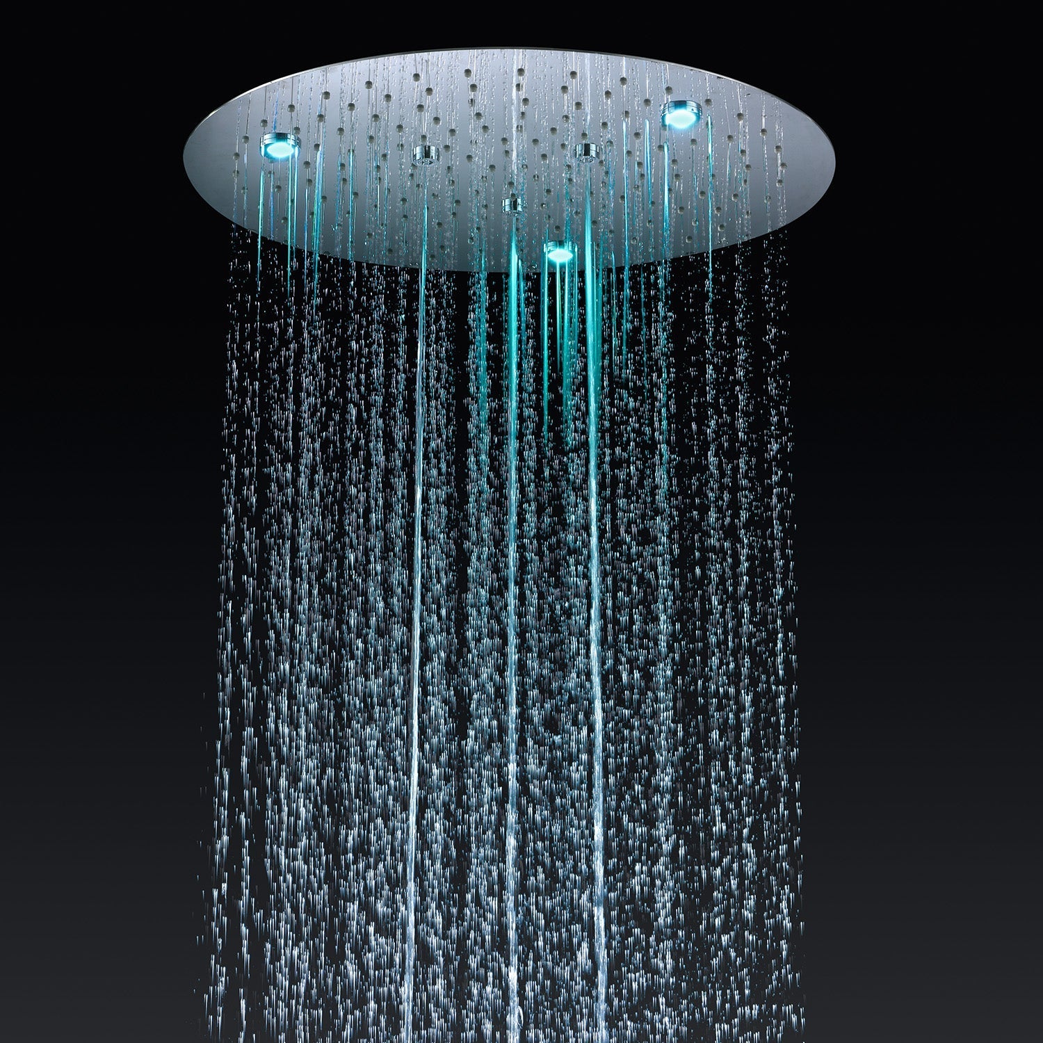 DREAM | 20" ROUNDED THERMOSTASTIC  LED SHOWER SET  304 STAINLESS STEEL SHOWER HEAD