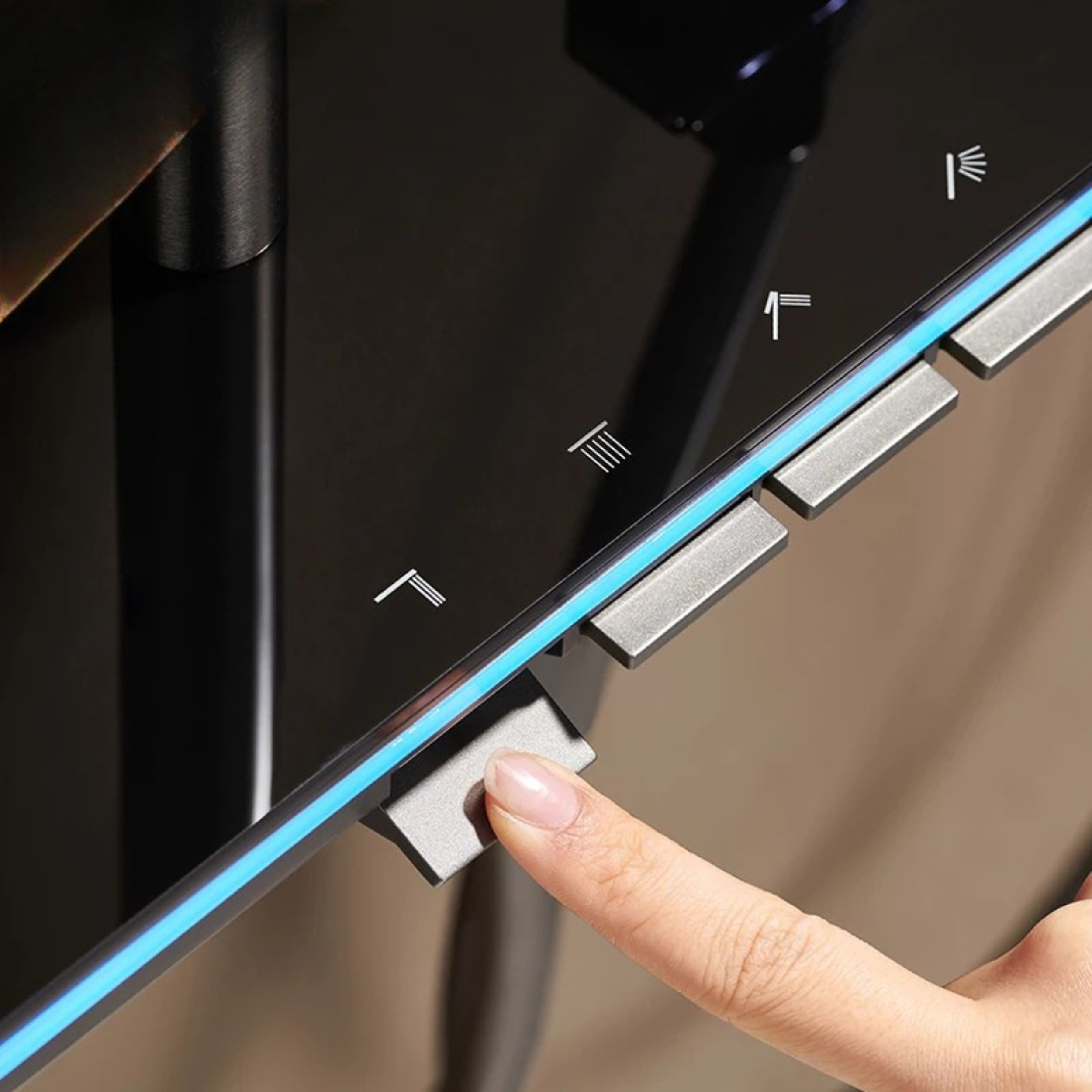 LED Digital Shower System – Modern Rainfall Mixer Faucet Set with Temperature Display | All-in-One Bathroom Shower Set