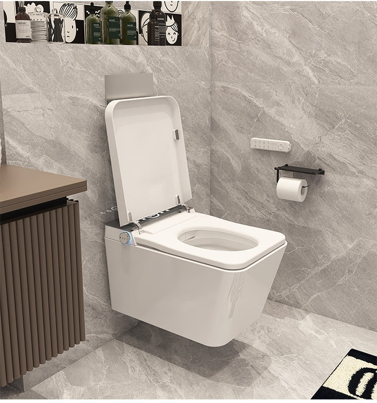 MIAH|  WALL HUNG LUXURY SMART TOILET HEATED SEAT AIR DRYER SMART TOILET