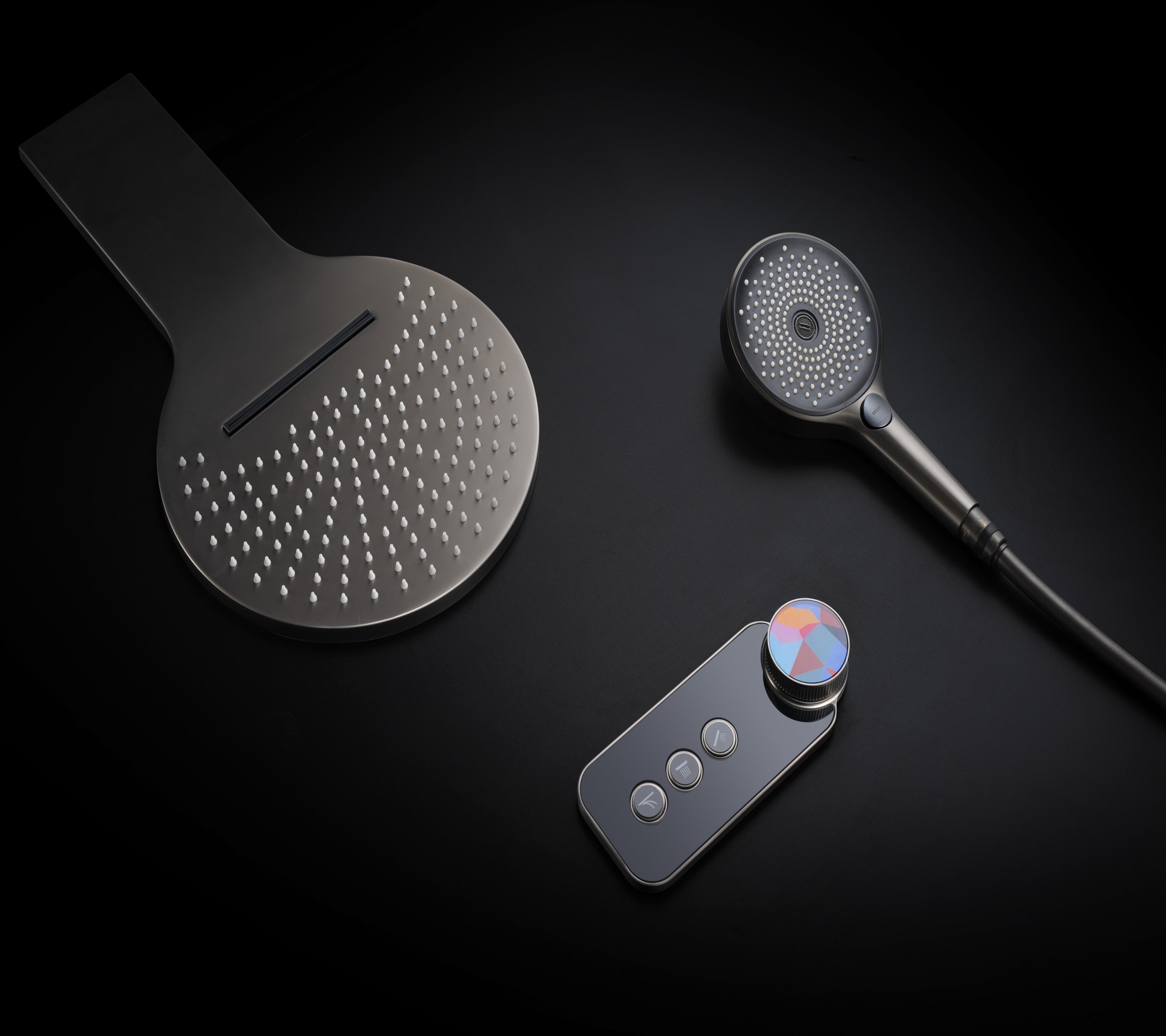 LAGUNA| Luxury Thermostatic Complete Shower Set Rainfall Waterfall showerhead