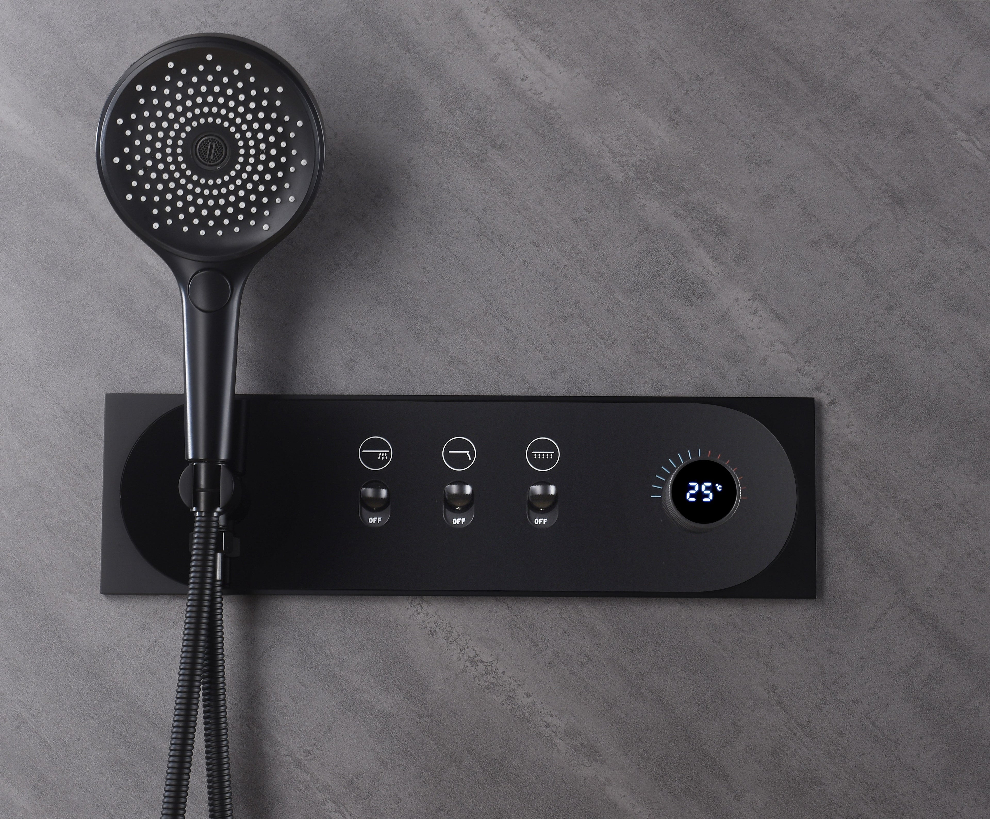 LAVU| Luxury Thermostatic Rainfall Waterfall Complete Shower Set