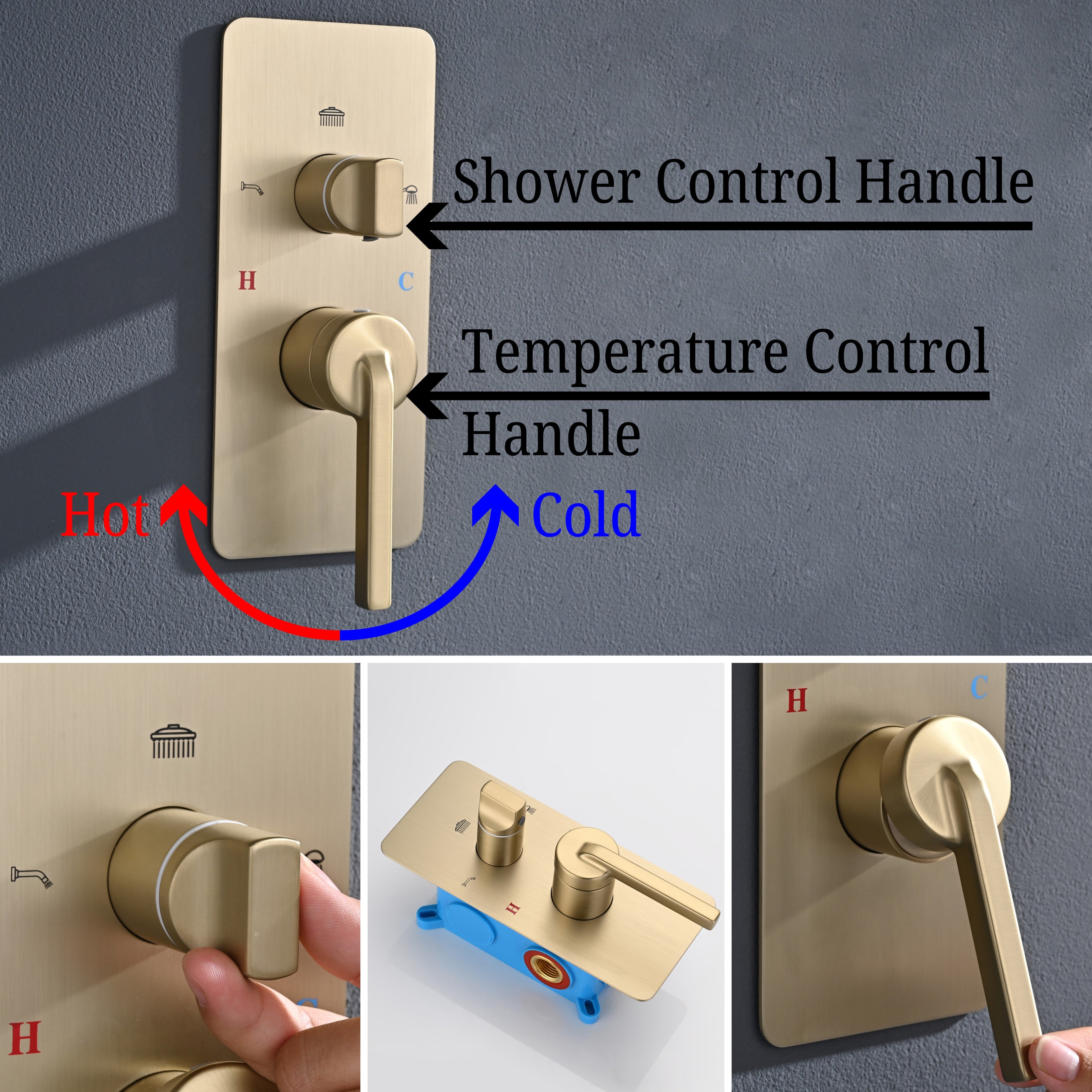 ATHENA|COMPLETE RAINFALL WATERFALL SHOWER SYSTEM