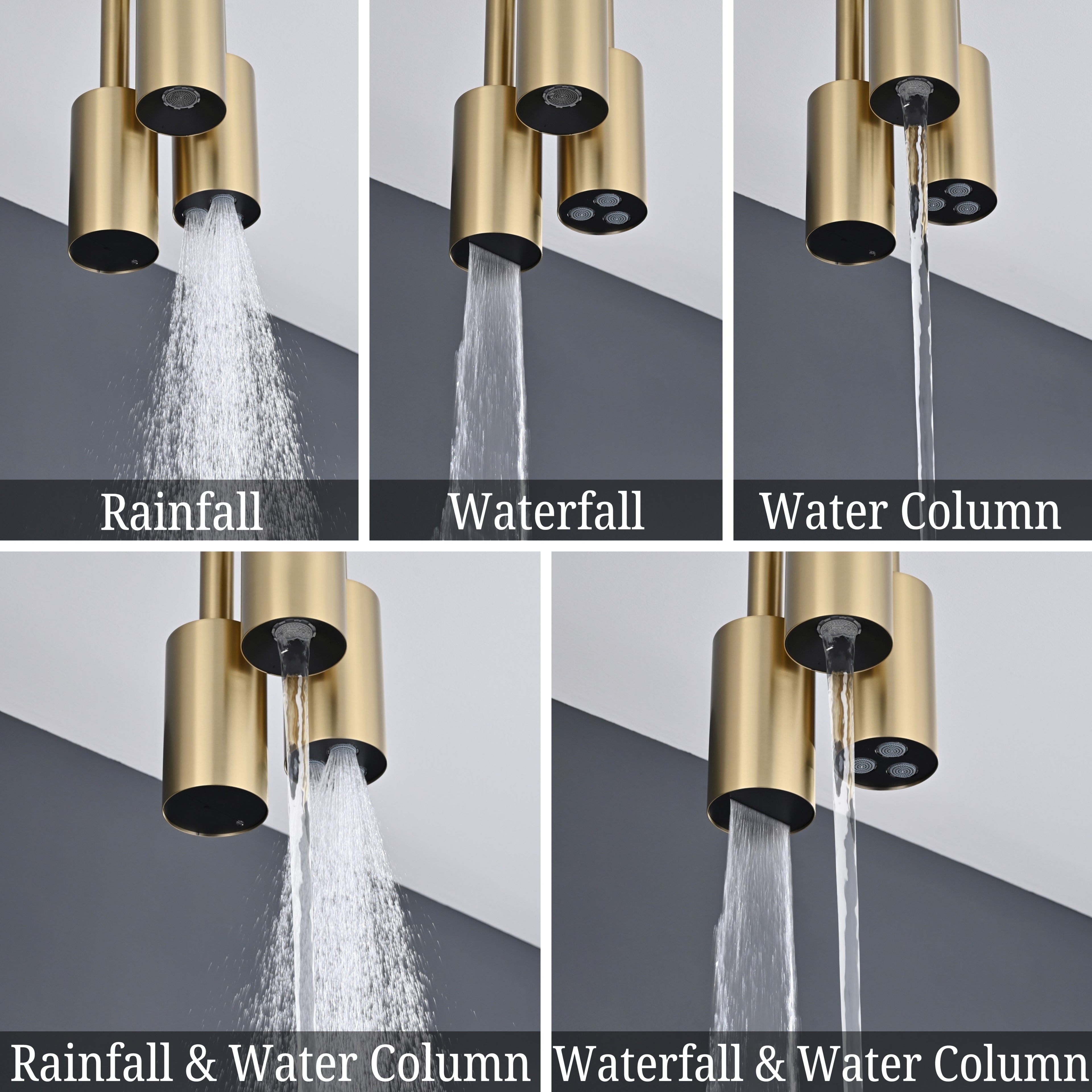 ATHENA|COMPLETE RAINFALL WATERFALL SHOWER SYSTEM