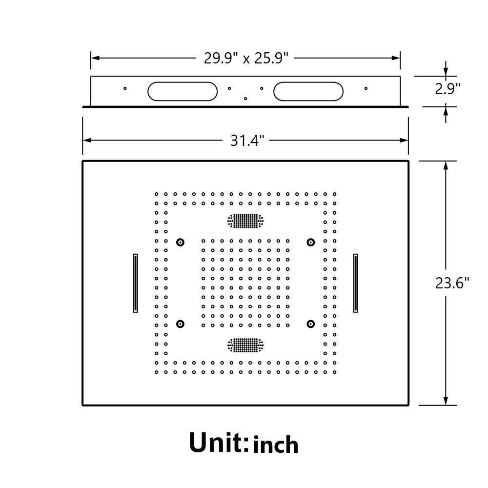 MALDIVES | Gold 31" Inch Luxury Complete Led Music Shower Set Rain / Waterfall / Mist Spray Functions 6 Body Jets & Hand Shower