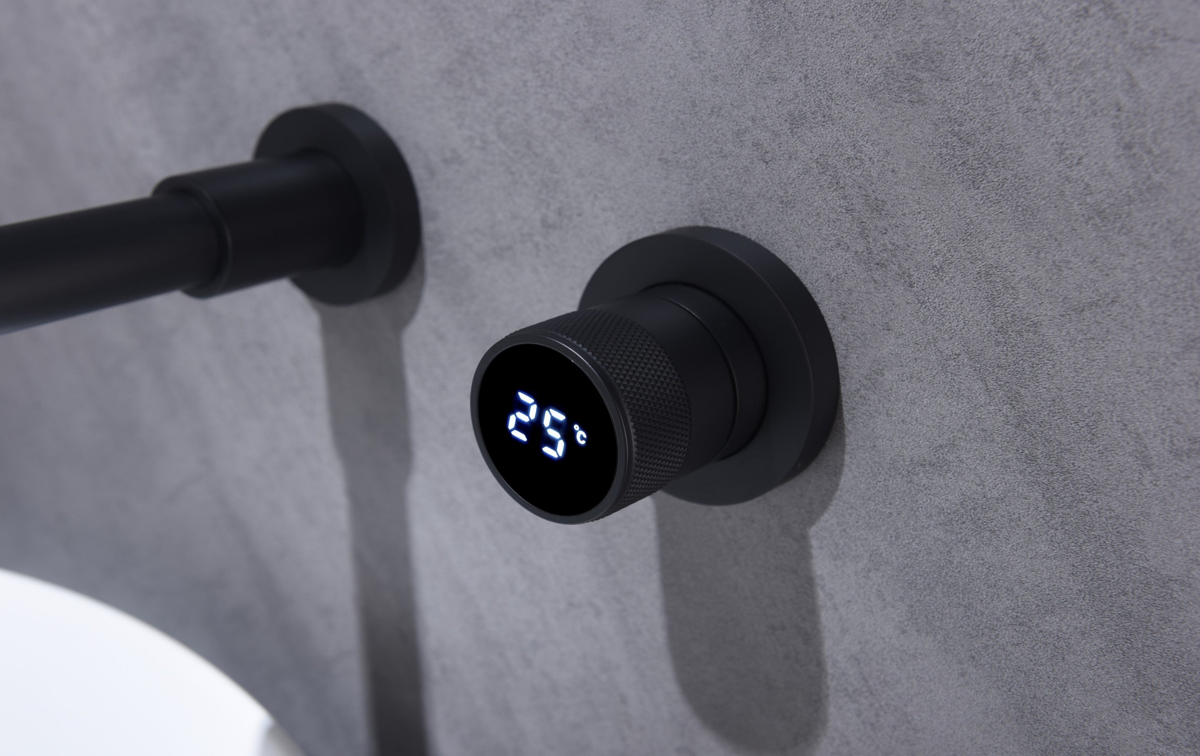 MEERA|SINGLE HANDLE WALL MOUNTED BATHROOM SINK FAUCET