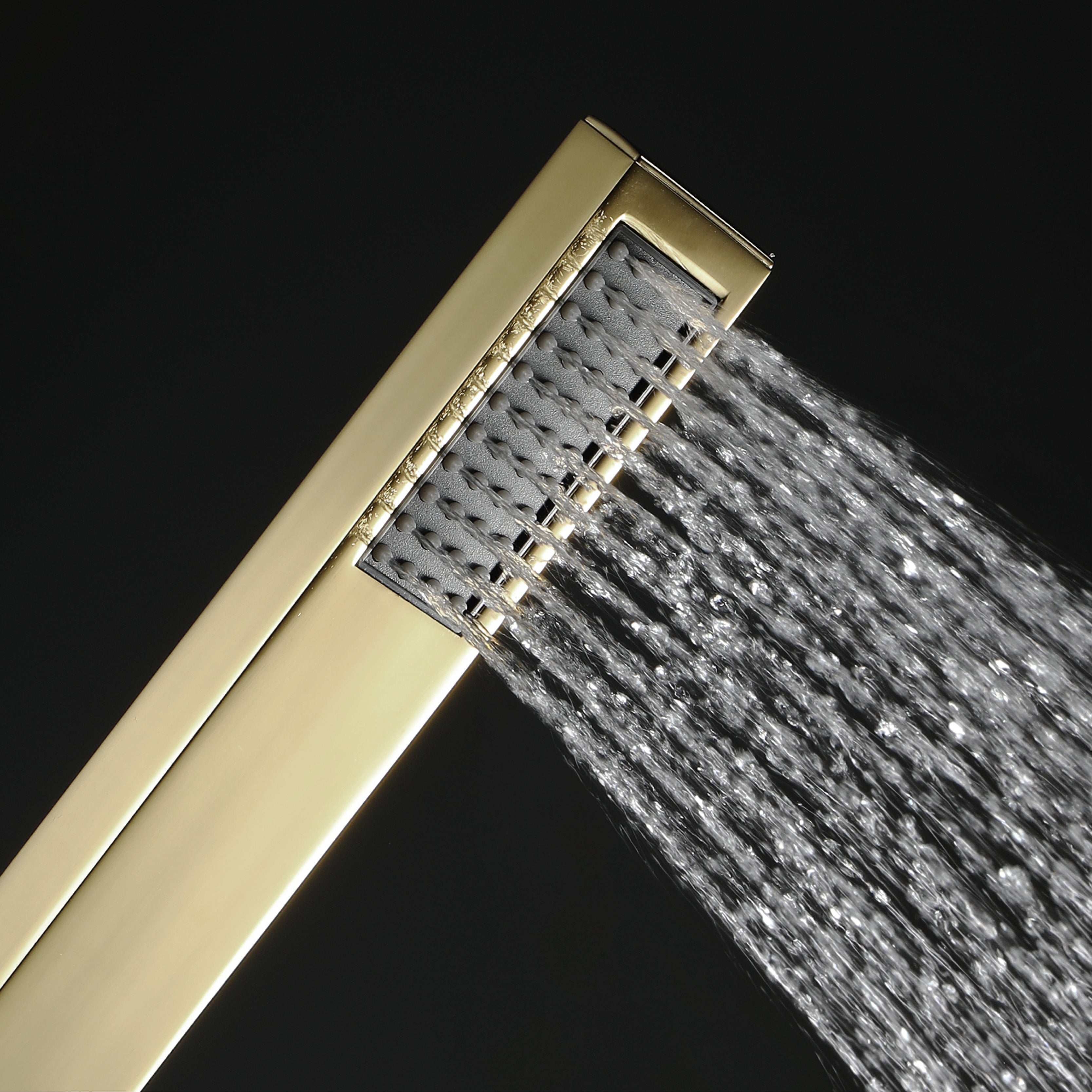 MONACO| 20" x 20" Complete Luxury LED Music shower set Rainfall , Waterfall, Mist Spray 6x Body Jets