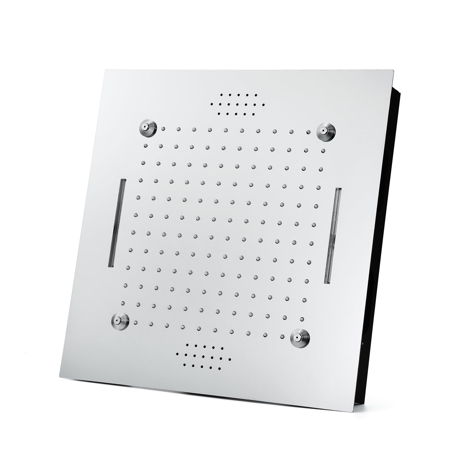 MONACO Chrome | 20" x 20" Complete Luxury LED Music shower set Rainfall , Waterfall, Mist Spray 6x Body Jets