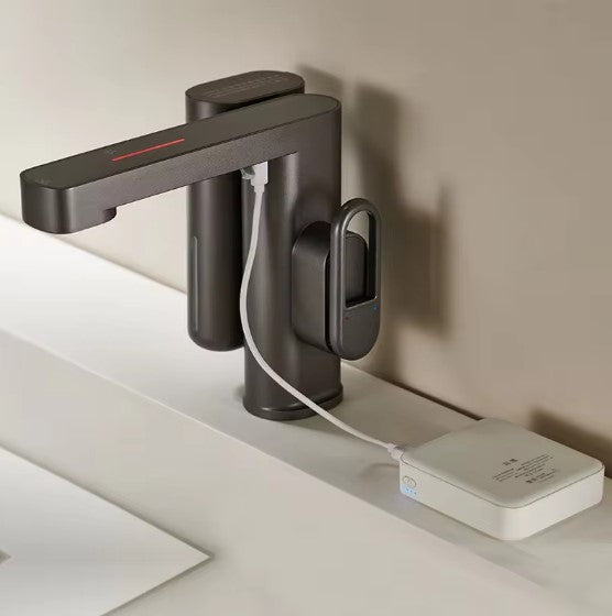 NOV|SMART BATHROOM FAUCET WITH DIGITAL DISPLAY SOAP DISPNSER BASIN FAUCET