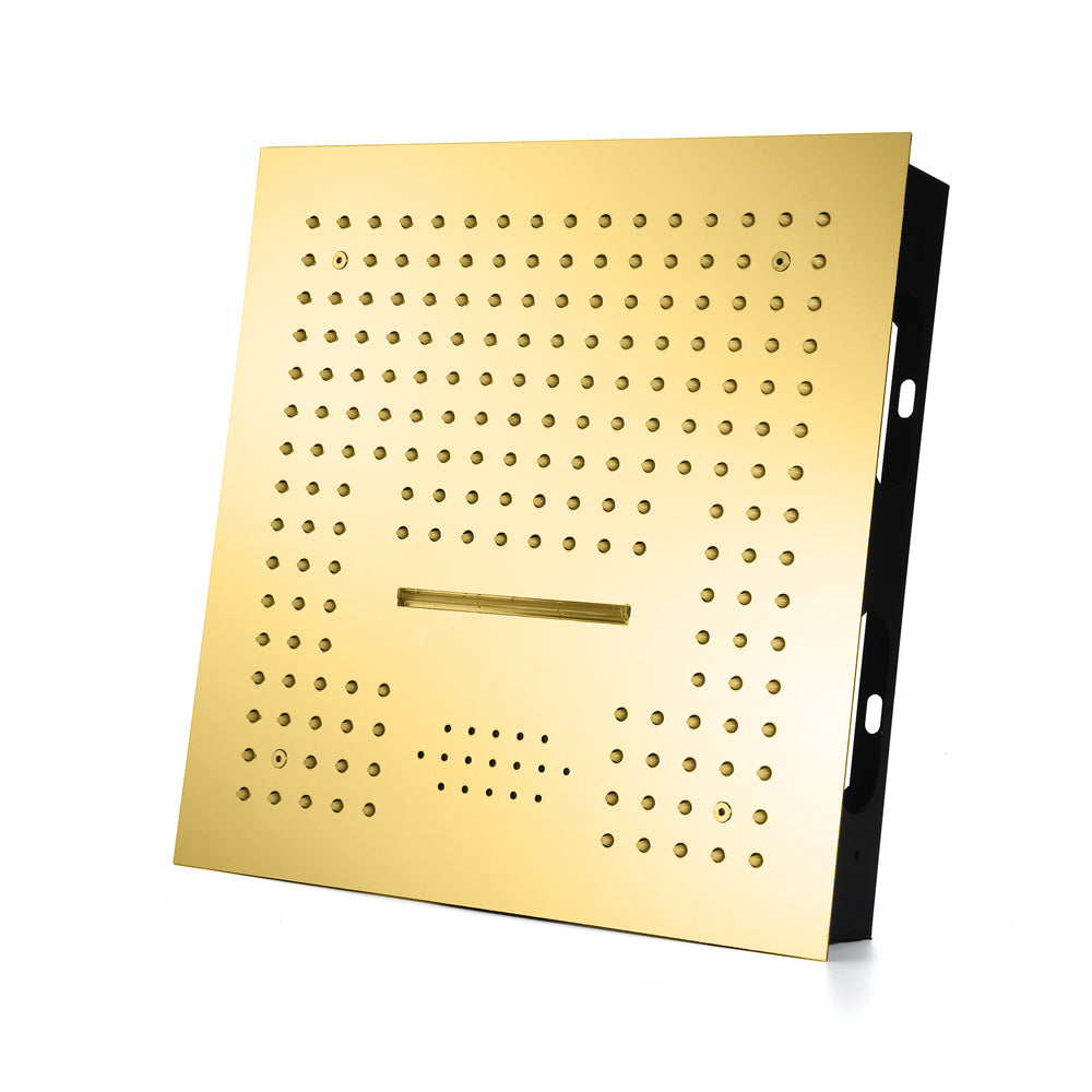 Nile Gold Complete "16x"16 Music LED Shower System Rain & Waterfall Functions