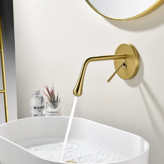 PATRA| Modern Single Lever Bathroom Faucet Wall Mounted Bathroom Faucet