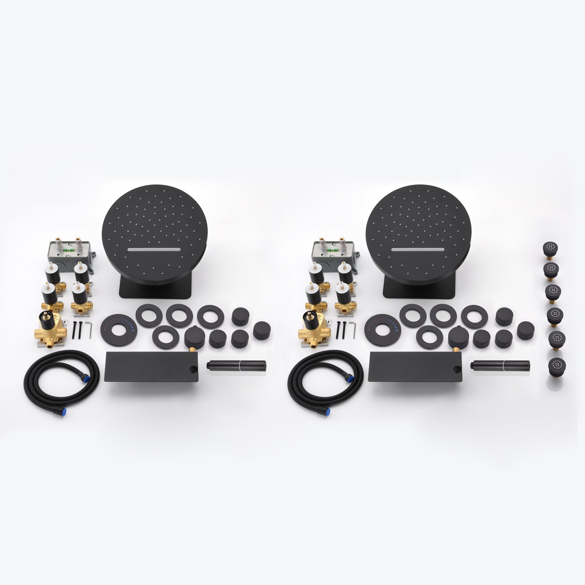 RITA|COMPLETE LUXURY WALL MOUNTED DUAL SHOWEREAHD SYSTEM