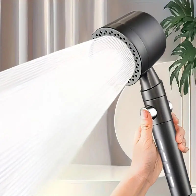 5+1 Mode High-Pressure Handheld Shower Head with Adjustable Spray Settings – Water-Saving Jet & Massage Shower Nozzle