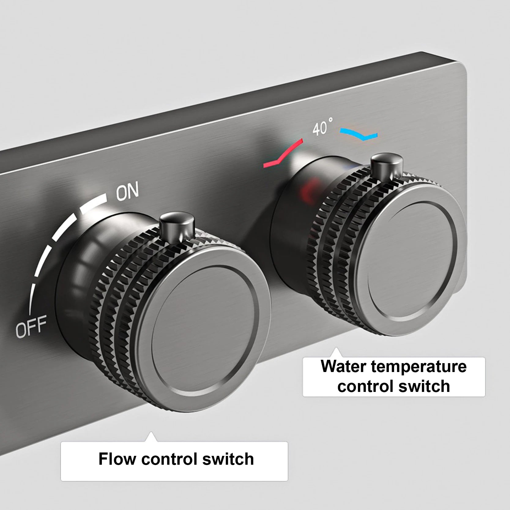Luxury Digital Thermostatic Rainfall Shower System with Handheld Sprayer & Waterfall Mode – Modern Wall-Mounted Shower Set