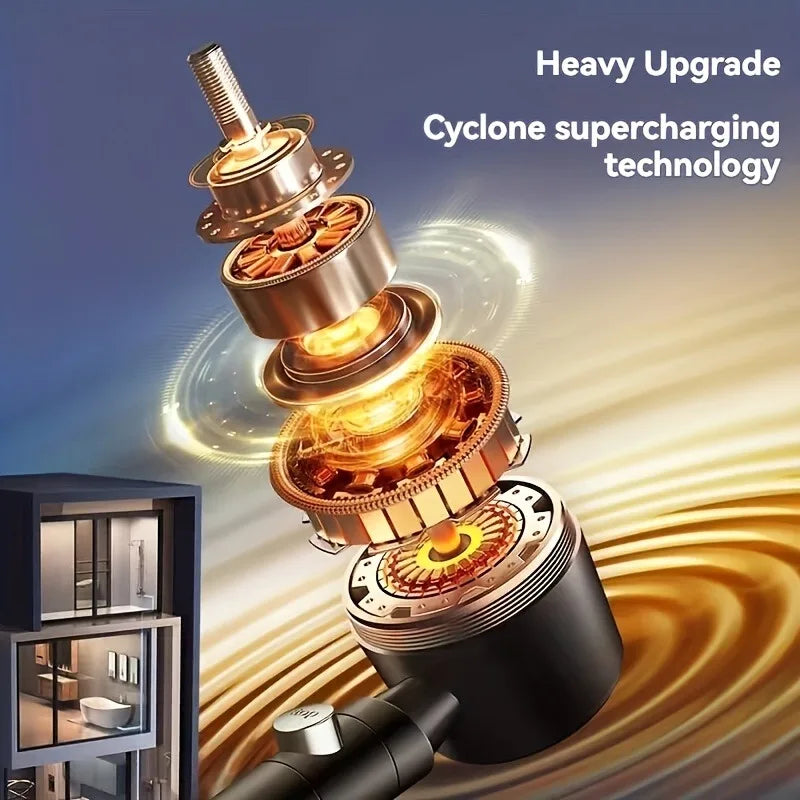 5+1 Mode High-Pressure Handheld Shower Head with Adjustable Spray Settings – Water-Saving Jet & Massage Shower Nozzle