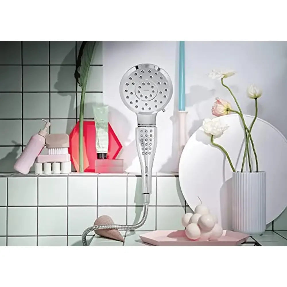 Dual 2-in-1 Handheld and Fixed Shower Head – 7 Spray Modes High-Pressure Chrome Shower System