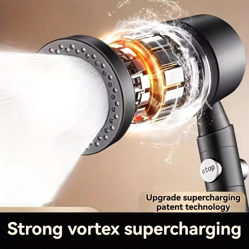 5+1 Mode High-Pressure Handheld Shower Head with Adjustable Spray Settings – Water-Saving Jet & Massage Shower Nozzle