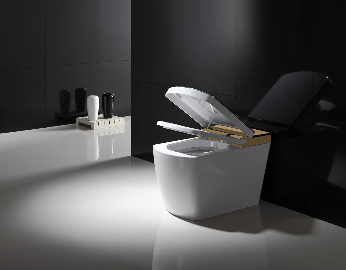 SLT600 | One Piece Smart Toilet  Remote& APP Control Gold