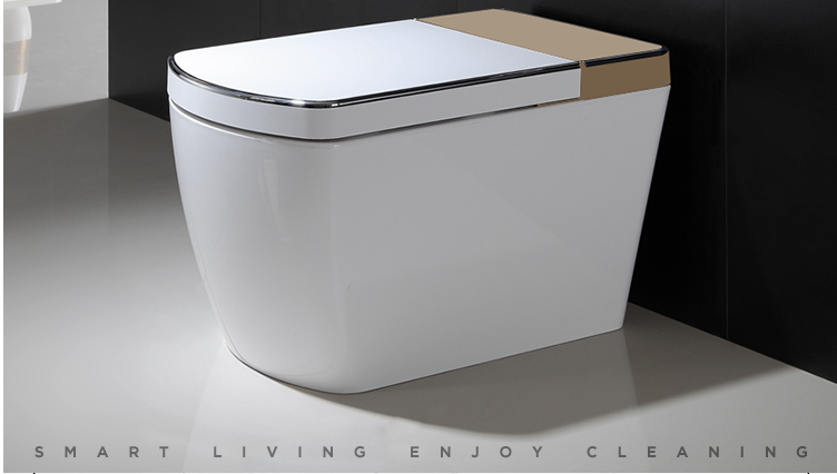 SLT600 | One Piece Smart Toilet  Remote& APP Control Gold