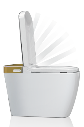 SLT600 | One Piece Smart Toilet  Remote& APP Control Gold