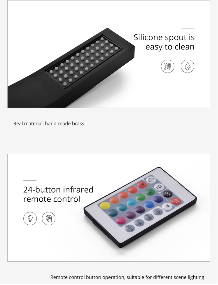 Sedona 16"x"16" Luxury Thermostatic LED Bluetooth Music Shower Set with Rain,Waterfall & Mist Spray Functions.