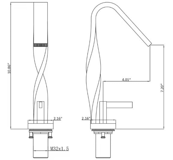 TILT|MODERN DESIGN LUXURY SINGLE HOLE BATHROOM FAUCET