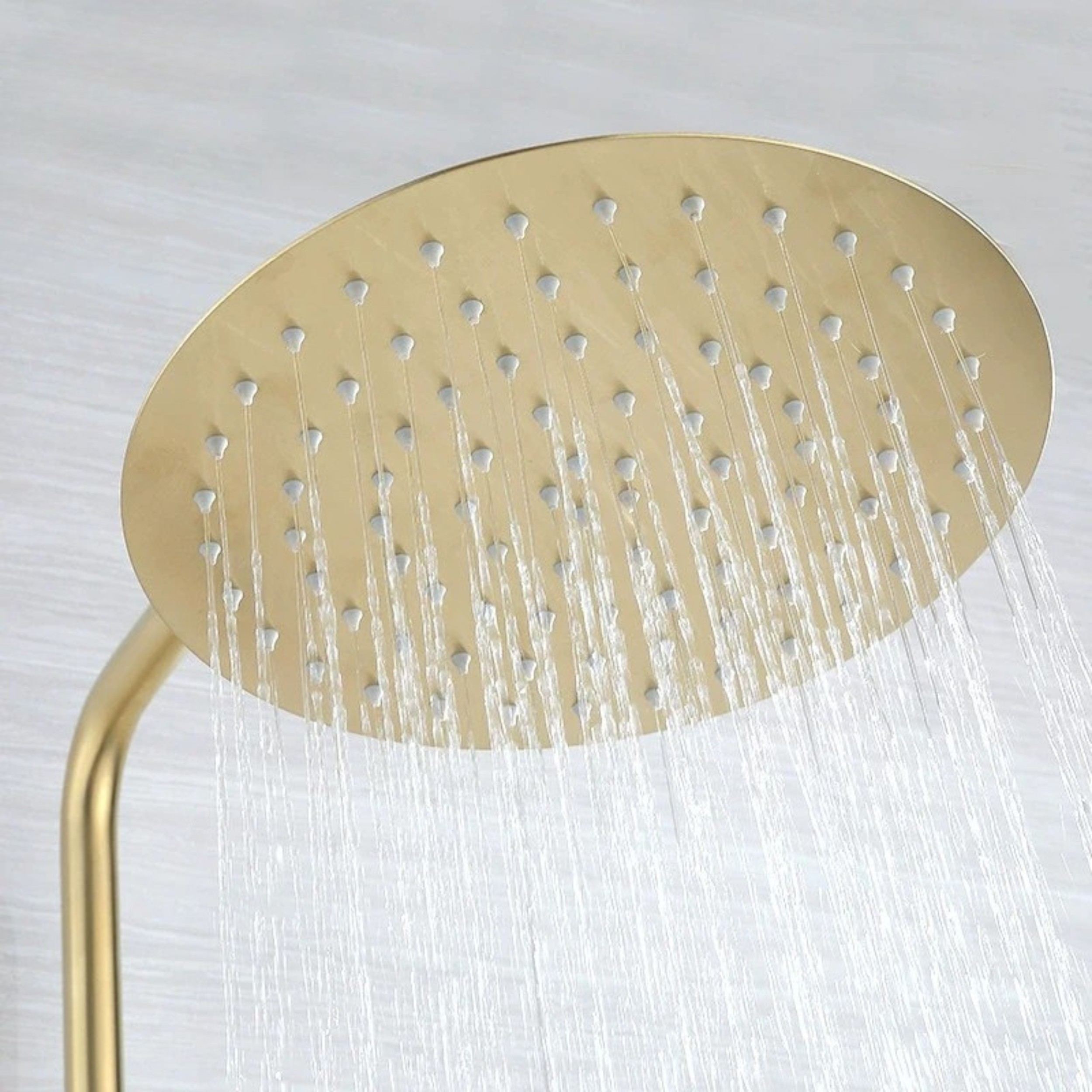 Brushed Nickel Rainfall Shower System with Handheld Sprayer & Thermostatic Mixer – Modern Wall-Mount Luxury Set