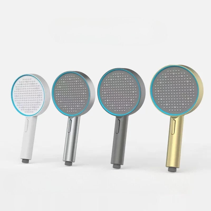 Modern High-Pressure LED Shower Head with 3 Spray Modes – Water-Saving & Easy Clean Design