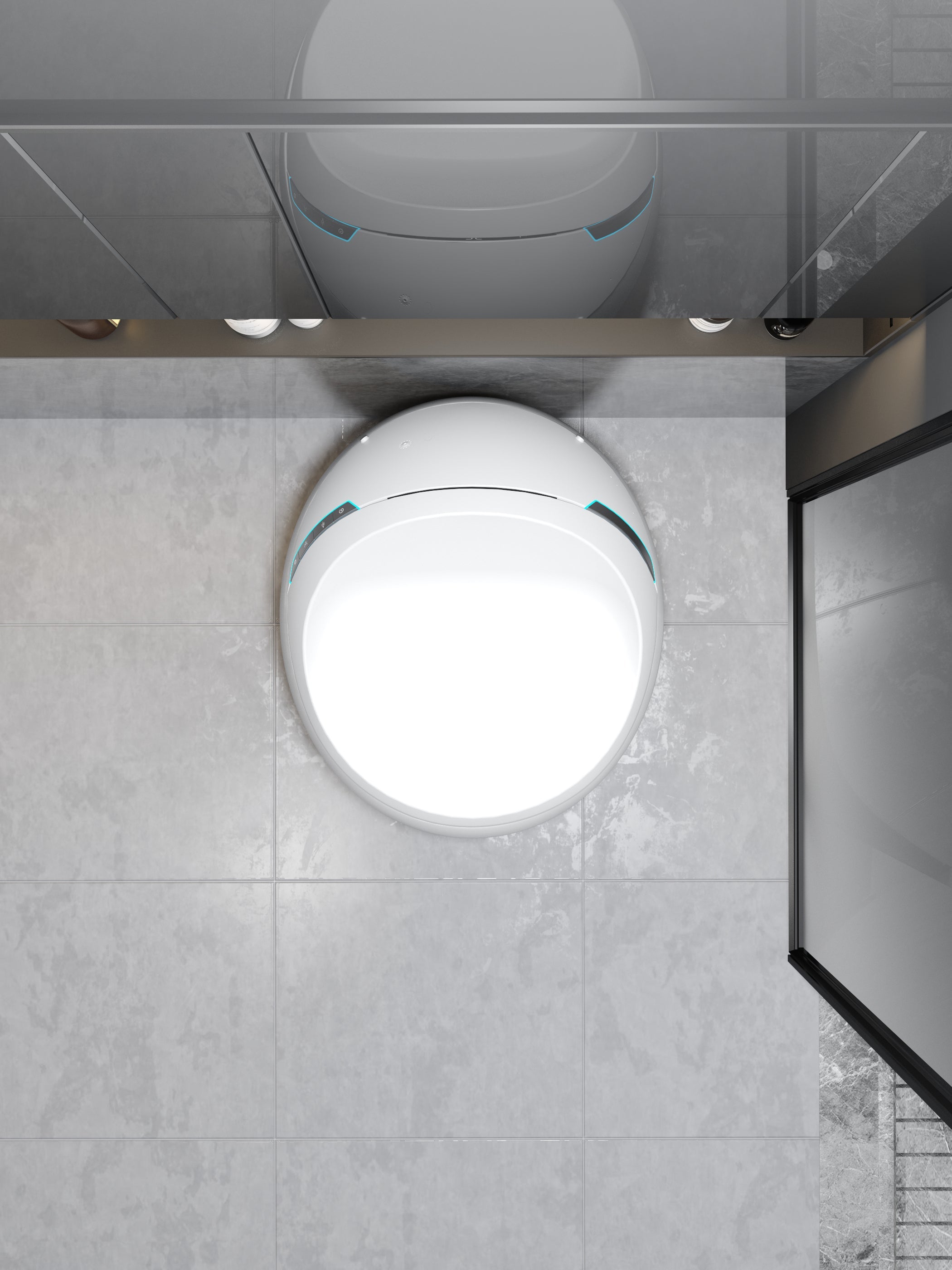 SLT9| One-piece Smart Toilet Round shaped fully automatics  luxury smart toilet